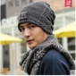 2017韩版羊绒男女冬天帽子时尚针织毛线帽老人帽子 男冬季保暖帽